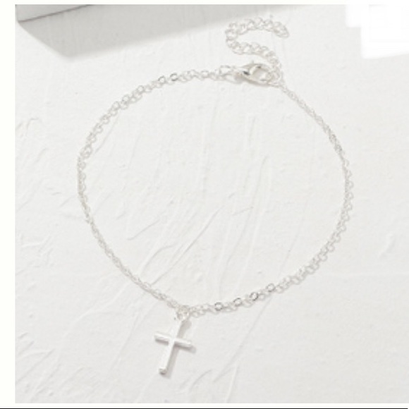 Jewelry - 3/$30 Silver Cross Bracelet